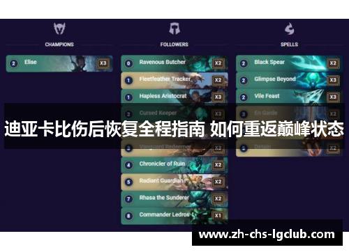 迪亚卡比伤后恢复全程指南 如何重返巅峰状态